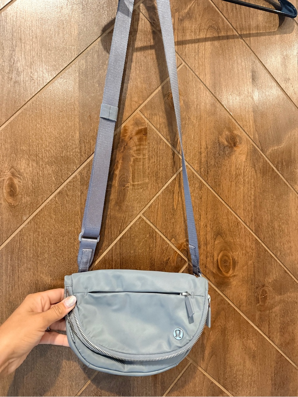 lululemon athletica gray Crossbody Sling Bag